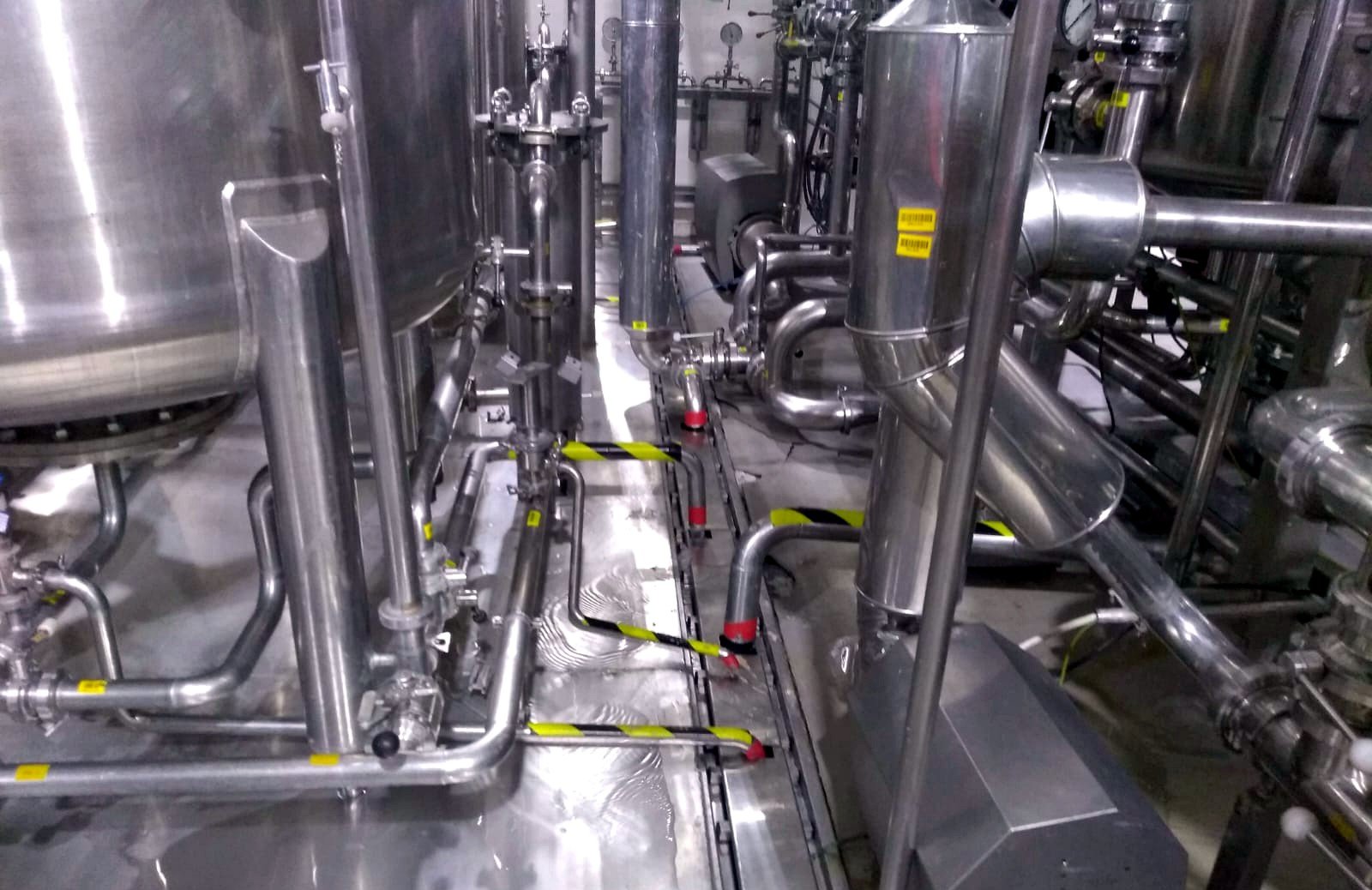 Planta industrial em operação